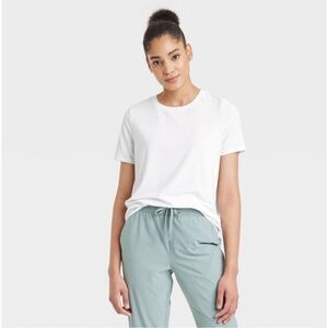 All in motion short sleeve active top sz Large NEW white